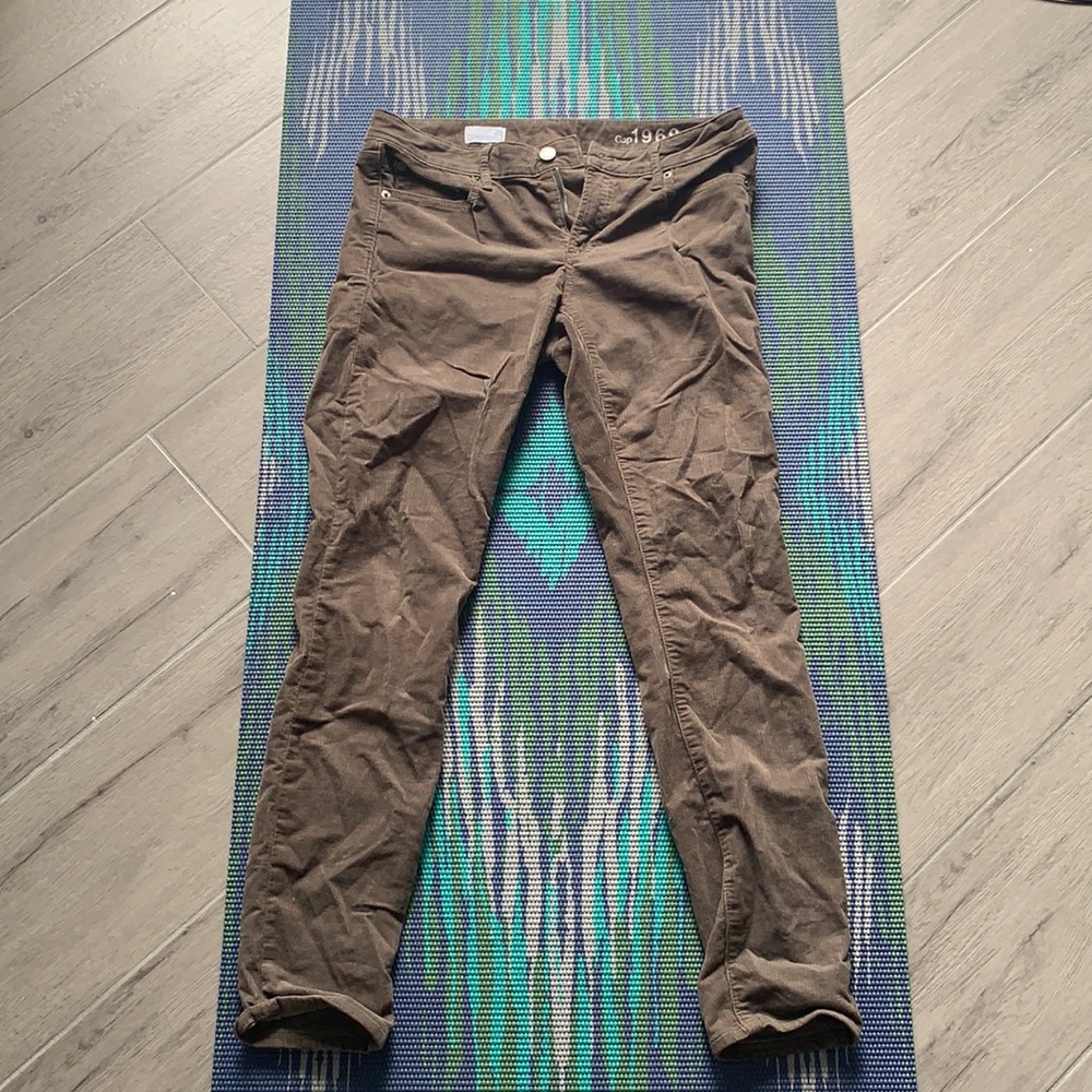 Slightly worn GAP 1969 Always Skinny cords